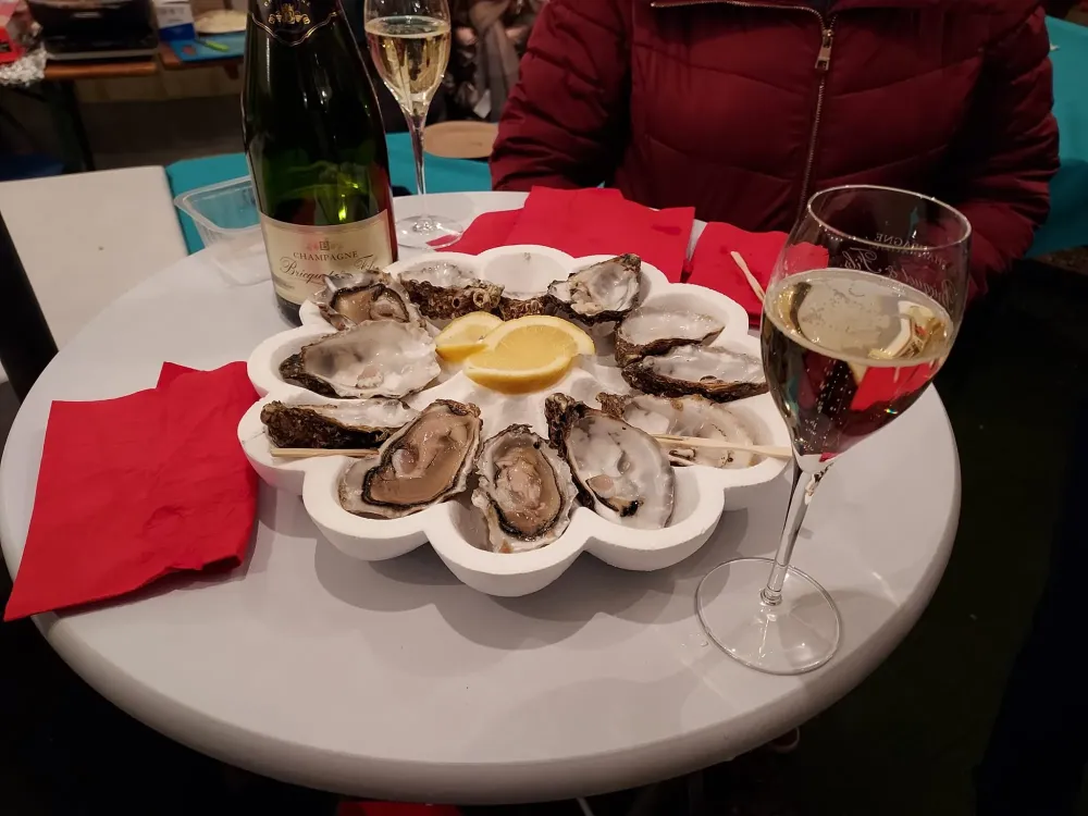 huitres et champagne